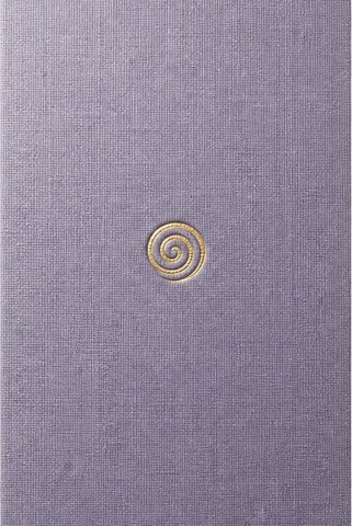 the long way home — lavender cloth cover with a gold spiral